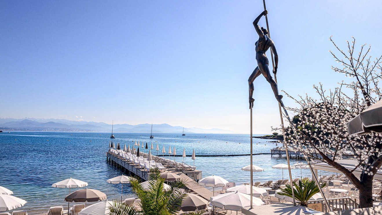 antibes plage garoupe france