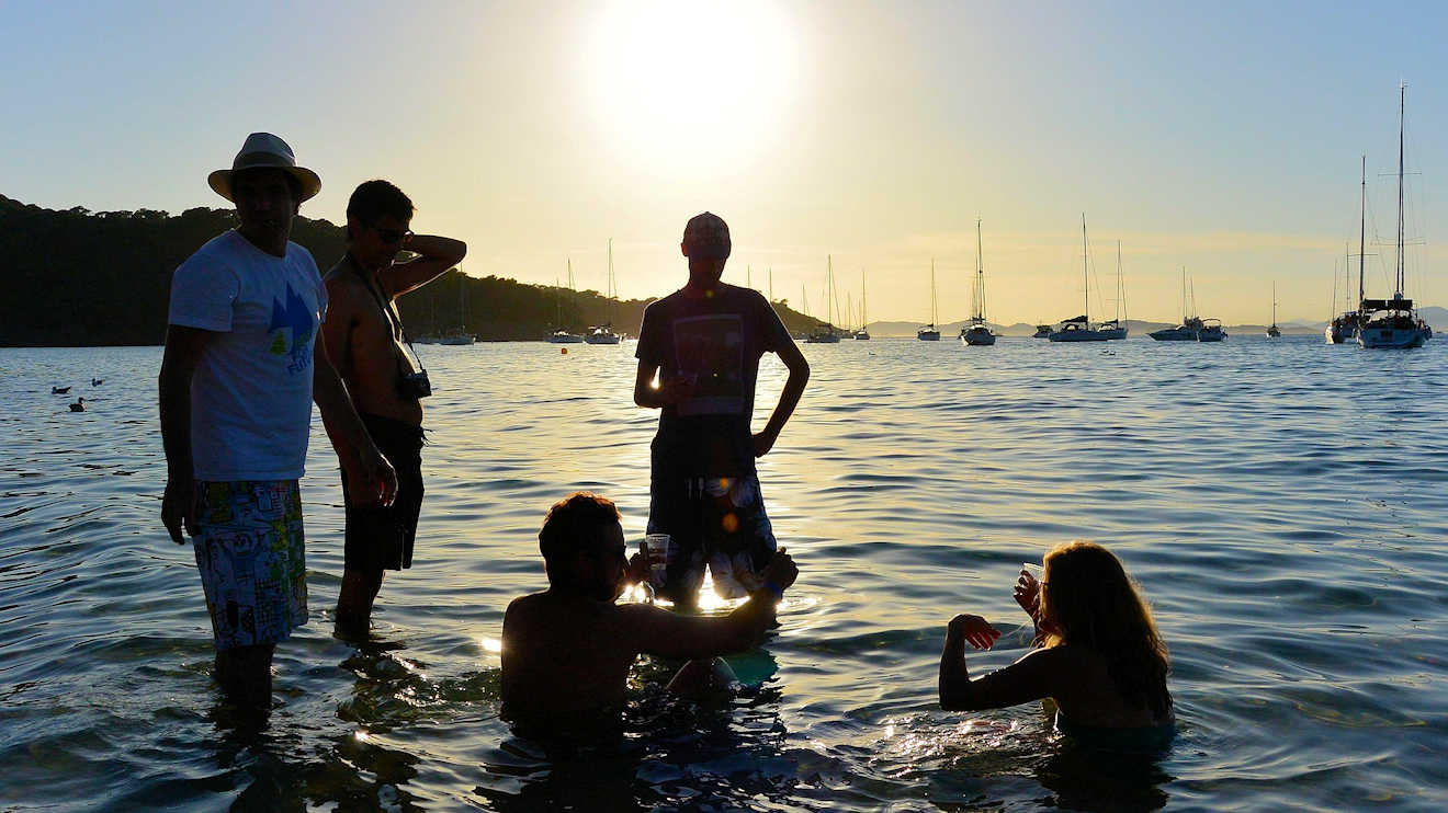 porquerolles island beaches sunset