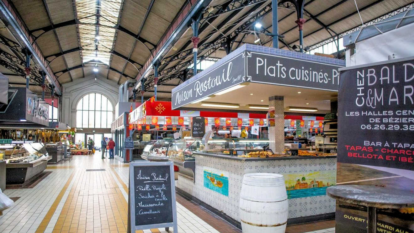 les halles beziers indoor market