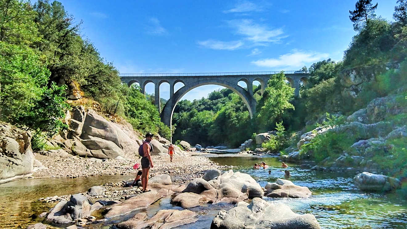 Wild swimming St Jean du Gard France