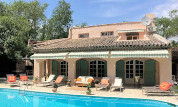 Plascassier 4 bed holiday villa with private pool Cote d'Azur France
